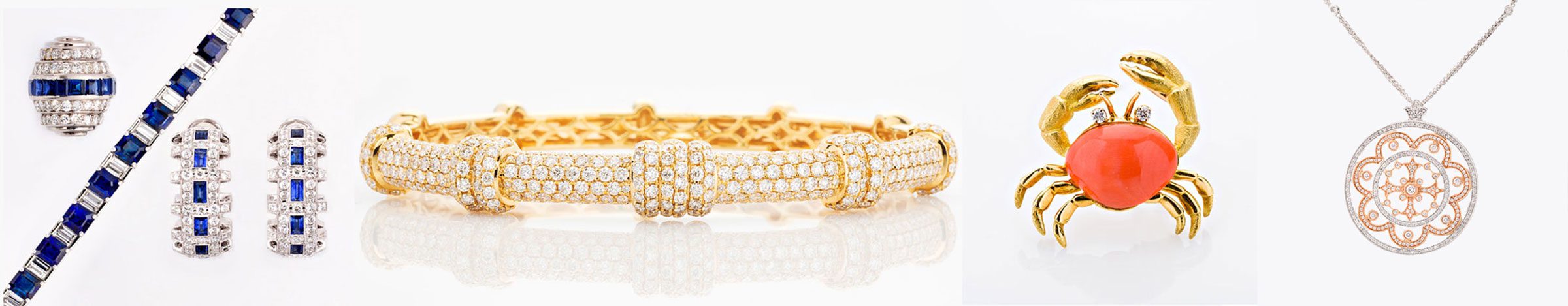 First quality photography of high end jewelry on white