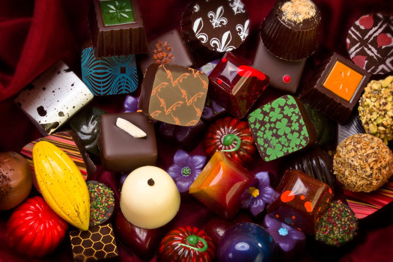 Assorted of chocolate truffles - Food photography by Jeff Behm