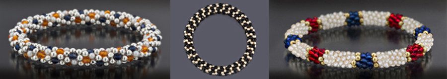 A "Dot" Design Example  - A Recent Black and Gold Design - The Red White and Blue